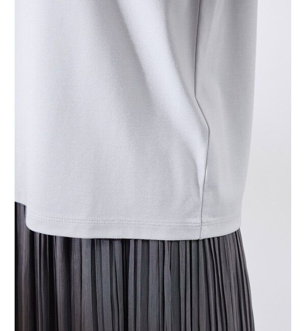 Rope&rsquo;Picnic「【UVカット・接触冷感】Cutee レースドッキングフレアスリーブトップス/リンクコーデ」|Tシャツ・カットソー|