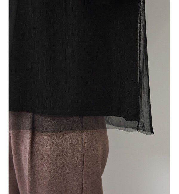 Rope&rsquo;Picnic「チュールドッキングボリュームスリーブニットプルオーバー」|ニット・セーター|