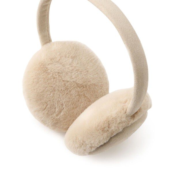 ROPE PICNIC PASSAGE「リボン刺繍スウェード&times;フェイクファーイヤーマフ」|イヤーマフ|