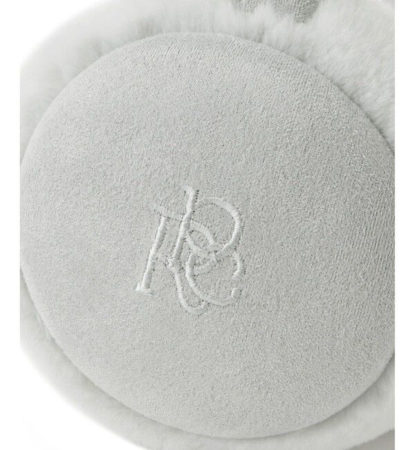 ROPE PICNIC PASSAGE「リボン刺繍スウェード&times;フェイクファーイヤーマフ」|イヤーマフ|