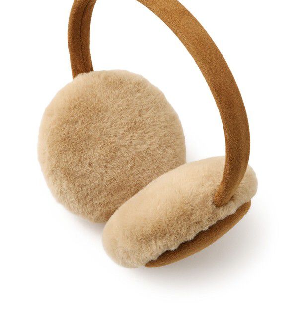 ROPE PICNIC PASSAGE「リボン刺繍スウェード&times;フェイクファーイヤーマフ」|イヤーマフ|