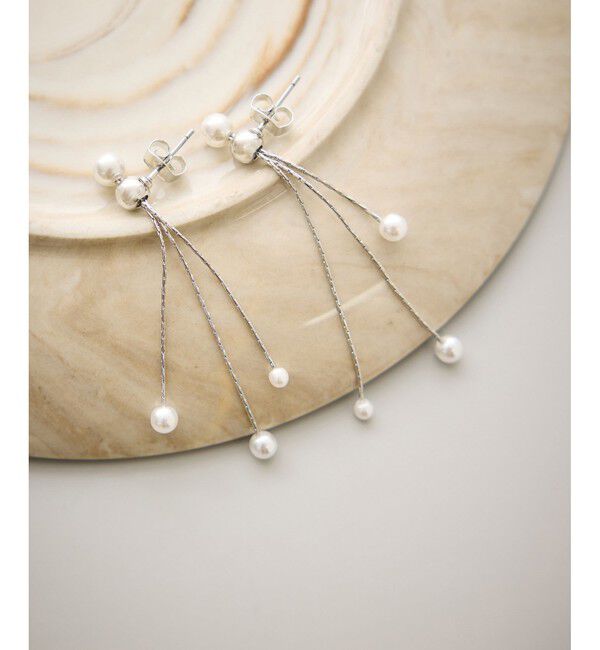 ROPE PICNIC PASSAGE「パールロングピアス」|ピアス|シルバー(93)