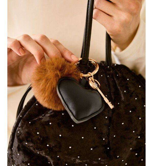 ROPE PICNIC PASSAGE「フェイクファー付きバッグチャーム」|チャーム・キーホルダー|