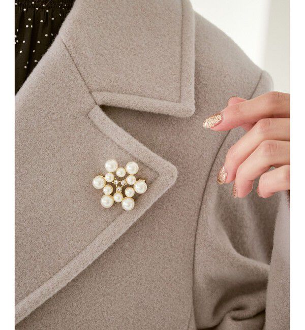 ROPE PICNIC PASSAGE「モチーフミニブローチ」|ブローチ・コサージュ|オフホワイト(15)