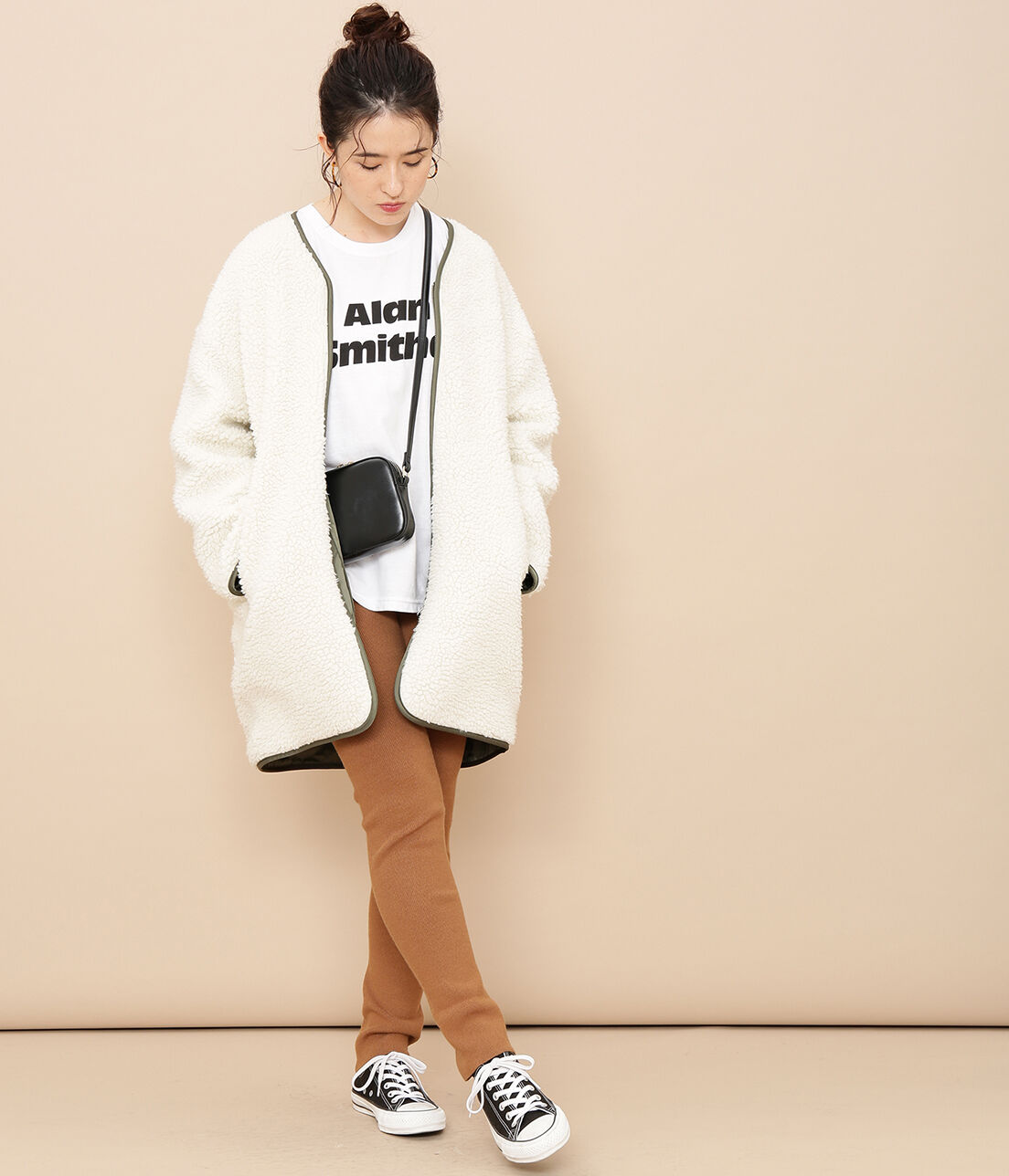 ADAM ET ROPE'「ソリッドスリットレギンス」|レギンス・スパッツ|