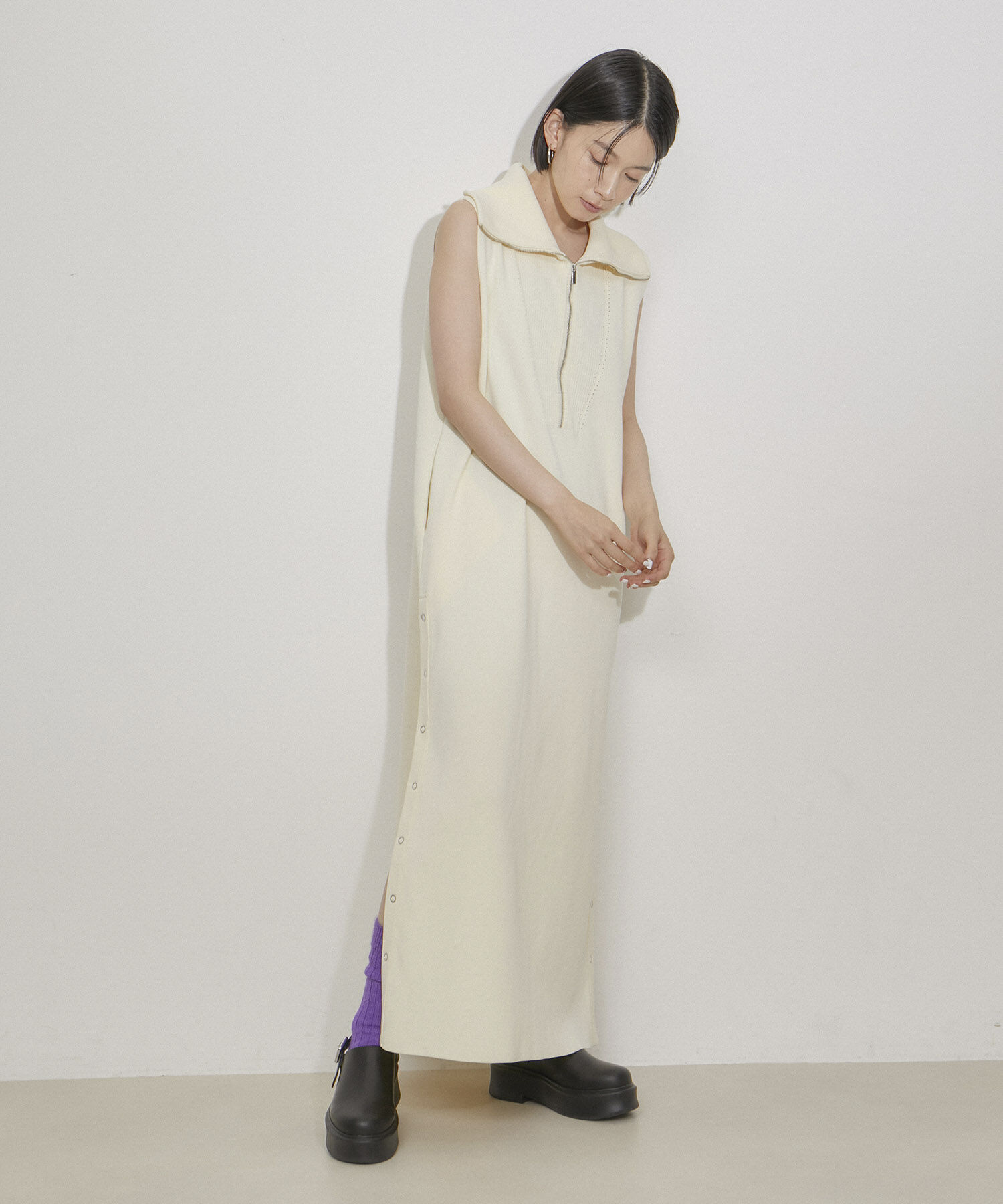 ADAM ET ROPE'「ARロゴヘアリーリブソックス」|ソックス|