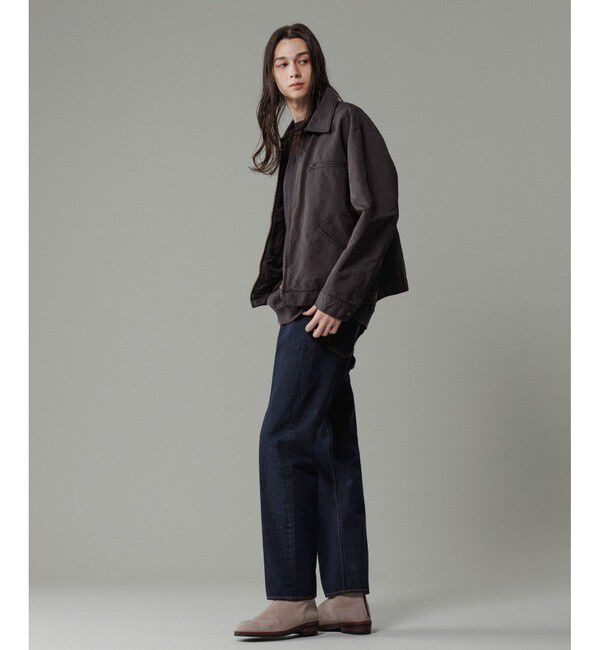 ADAM ET ROPE'「スリム テーパード デニムパンツ」|デニム|