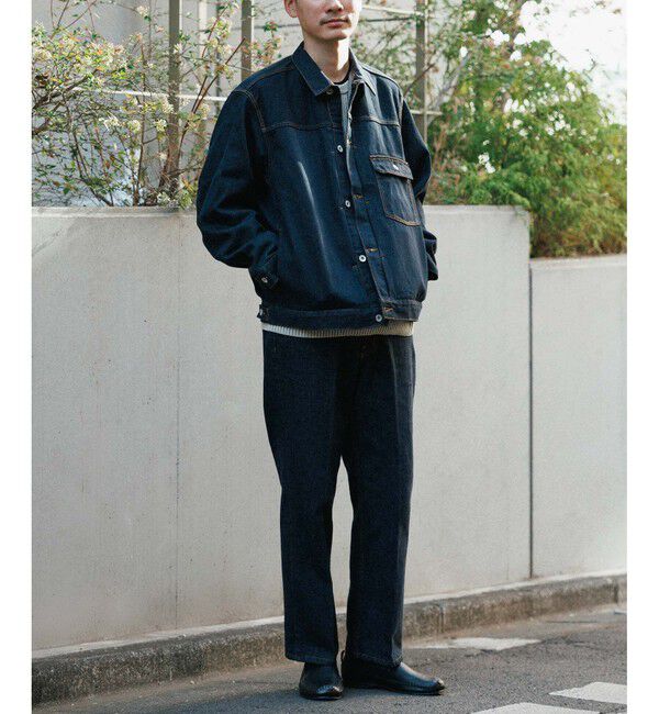 ADAM ET ROPE'「スリム テーパード デニムパンツ」|デニム|