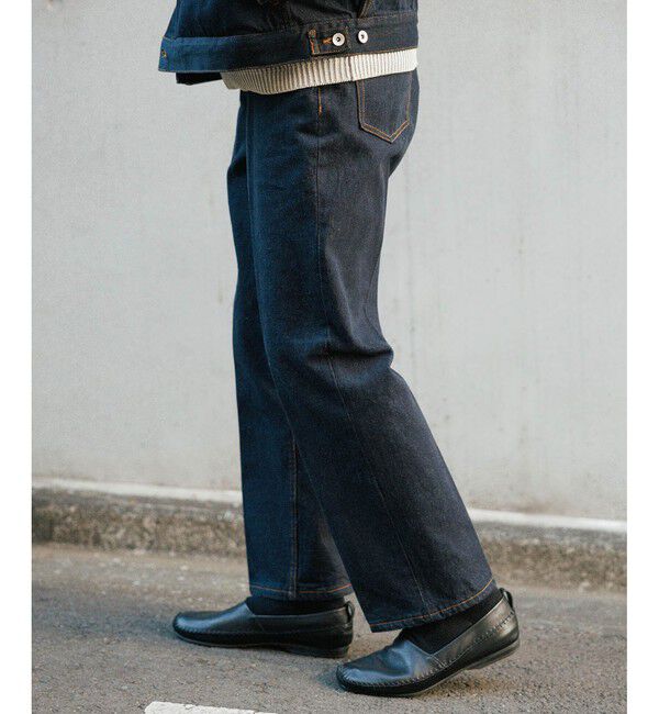 ADAM ET ROPE'「スリム テーパード デニムパンツ」|デニム|