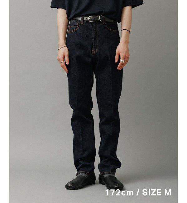 ADAM ET ROPE'「スリム テーパード デニムパンツ」|デニム|