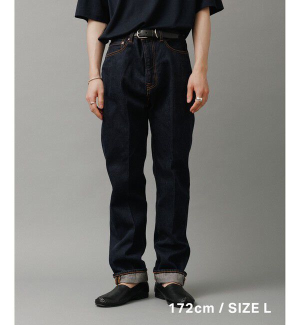 ADAM ET ROPE'「スリム テーパード デニムパンツ」|デニム|