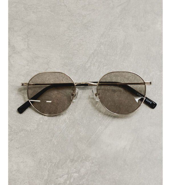 ADAM ET ROPE'「ボストンメタルフレームUVカットグラス」|サングラス|シルバー