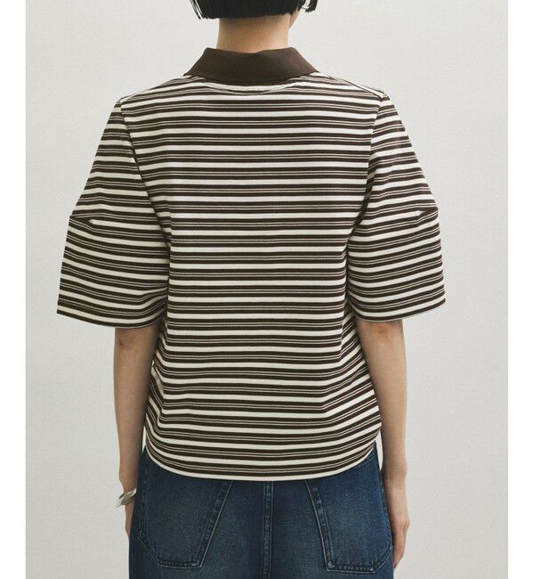 ADAM ET ROPE'「コクーンスリーブポロシャツ」|ポロシャツ|