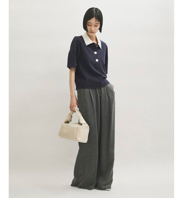 ADAM ET ROPE'「コクーンスリーブポロシャツ」|ポロシャツ|