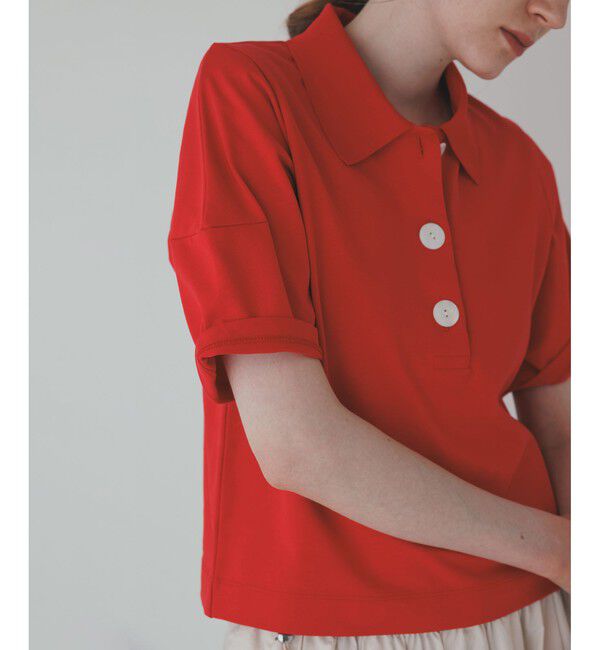 ADAM ET ROPE'「コクーンスリーブポロシャツ」|ポロシャツ|