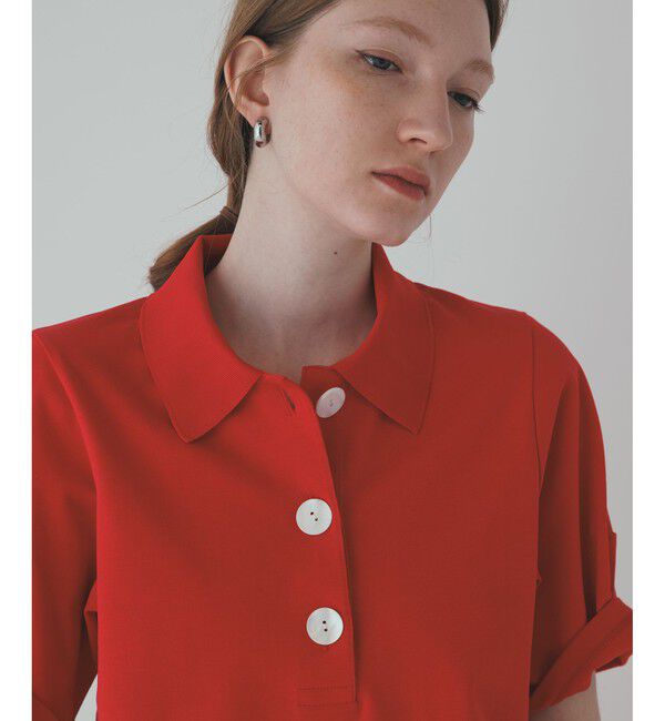 ADAM ET ROPE'「コクーンスリーブポロシャツ」|ポロシャツ|