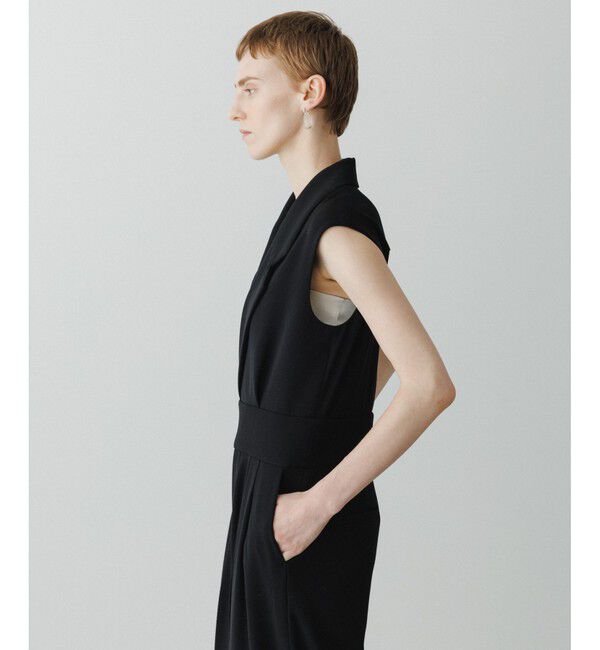 ADAM ET ROPE'「【EMOELLE】スリーブレスオールインワン カルゼ」|オールインワン|