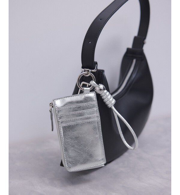 ADAM ET ROPE'「【WEB限定】カードケース付きチャームストラップ」|名刺入れ・カードケース|