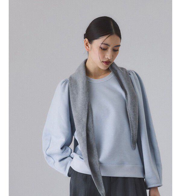 ADAM ET ROPE'「ウールミックスフォルムプルオーバー」|スウェット・ジャージ|サックス(48)