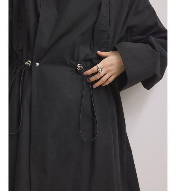 ADAM ET ROPE'「【WEB限定】・【サステナブル】スタンドカラーロングモッズコート」|ミリタリー・モッズコート|