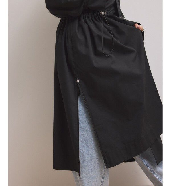 ADAM ET ROPE'「【WEB限定】・【サステナブル】スタンドカラーロングモッズコート」|ミリタリー・モッズコート|