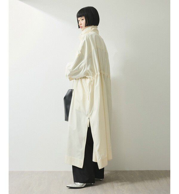 ADAM ET ROPE'「【WEB限定】・【サステナブル】スタンドカラーロングモッズコート」|ミリタリー・モッズコート|