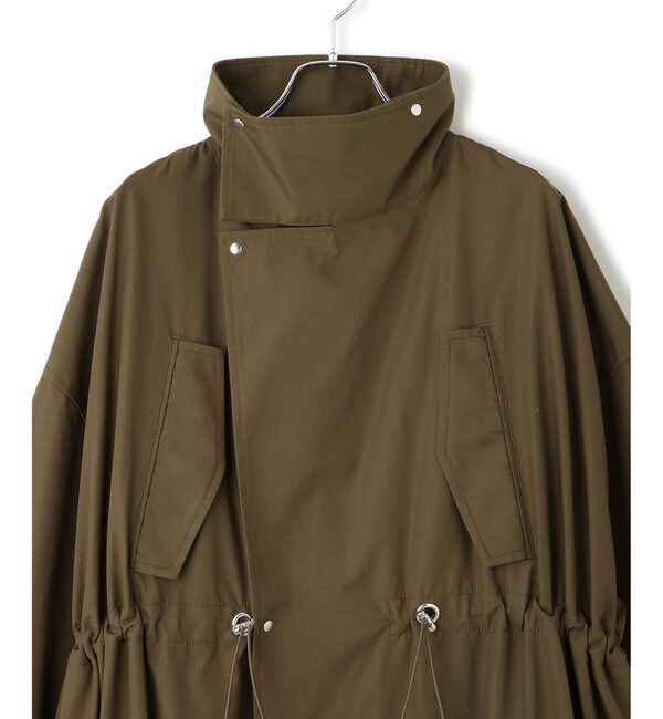 ADAM ET ROPE'「【WEB限定】・【サステナブル】スタンドカラーロングモッズコート」|ミリタリー・モッズコート|