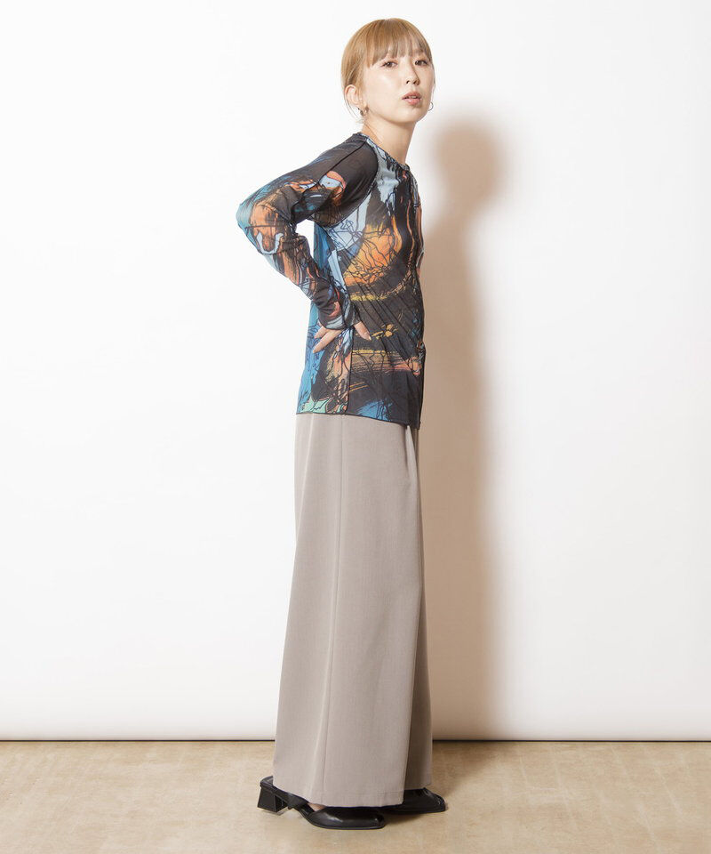  「メロー切替長袖Tシャツ」|Tシャツ・カットソー|