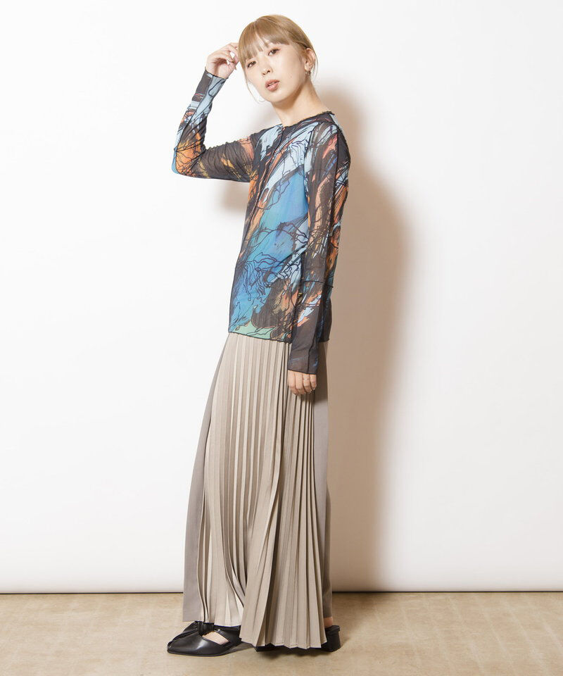  「メロー切替長袖Tシャツ」|Tシャツ・カットソー|