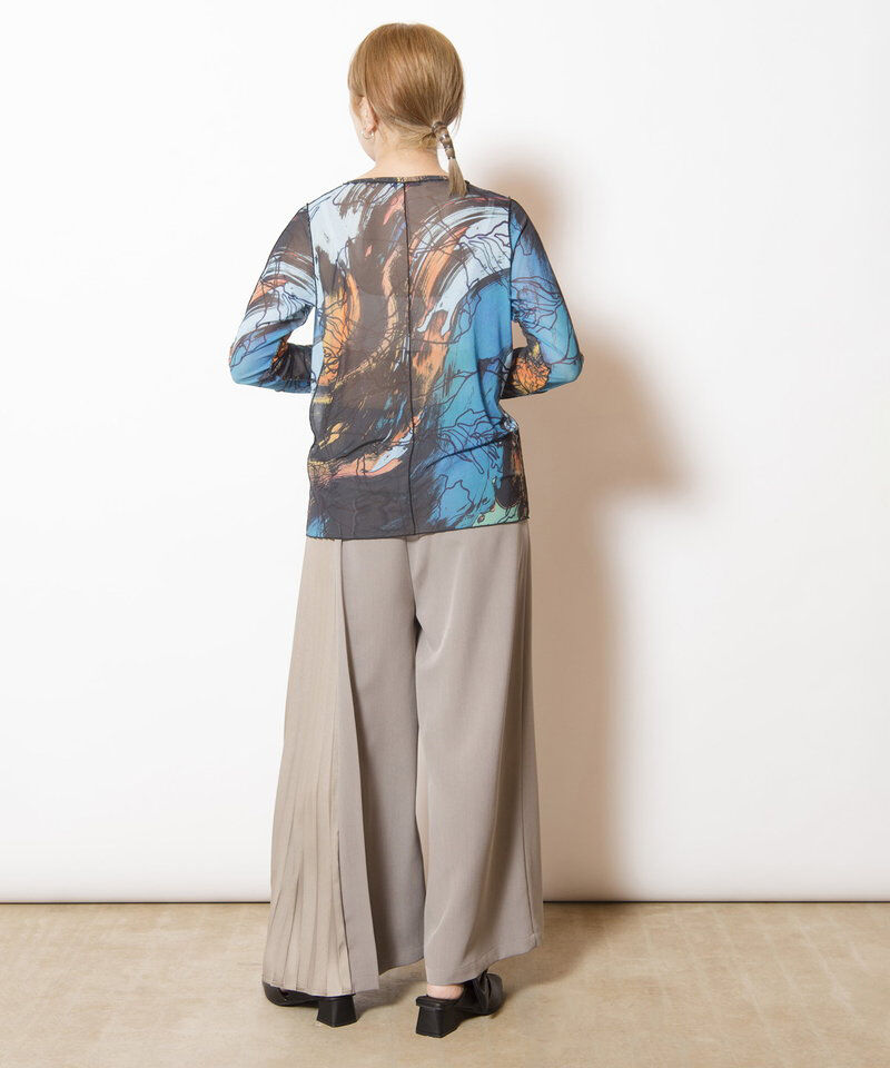  「メロー切替長袖Tシャツ」|Tシャツ・カットソー|