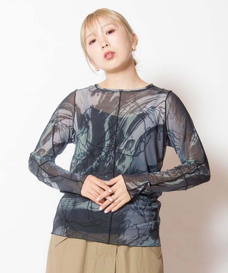  「メロー切替長袖Tシャツ」|Tシャツ・カットソー|CHARCOAL