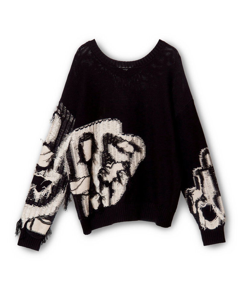  「2WAYフリンジニットプルオーバー」|ニット・セーター|