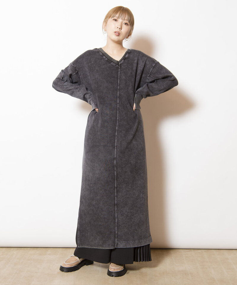  「2WAY切替RIBニットワンピース」|ワンピース|