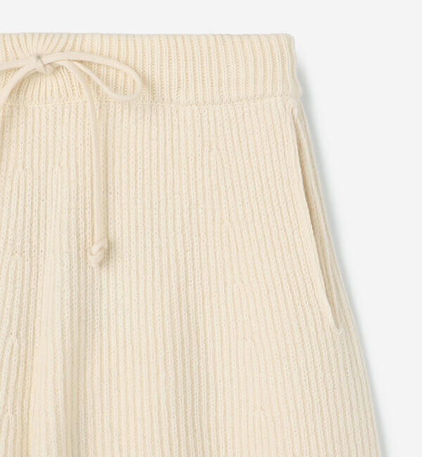 UNFIL「UNFIL | ウールコットン リブニット ワイドパンツ WOMEN」|その他|