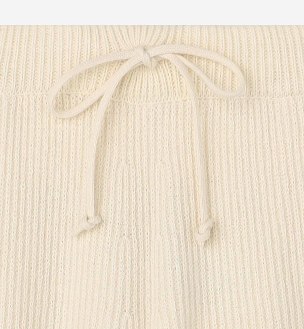 UNFIL「UNFIL | ウールコットン リブニット ワイドパンツ WOMEN」|その他|