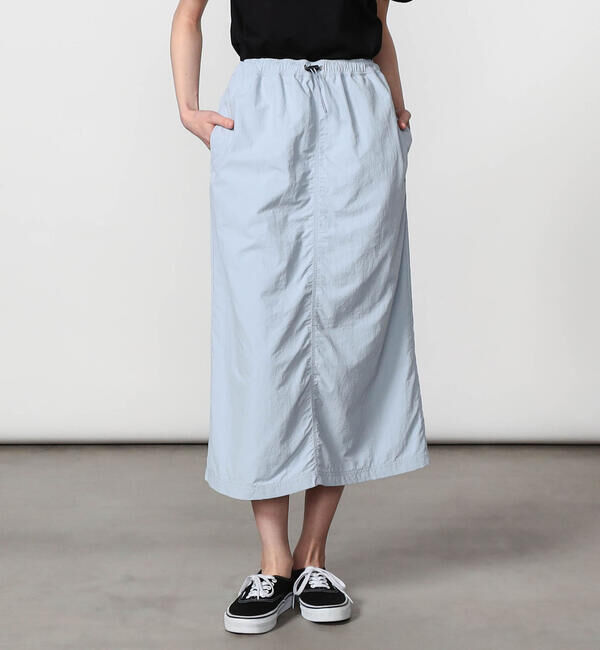 GYMPHLEX「Gymphlex | ナイロンタスラン イージースカート WOMEN」|スカート|SAX