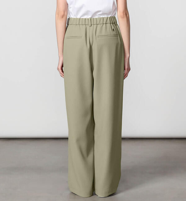 GYMPHLEX「Gymphlex | タック ワイドイージーパンツ WOMEN」|チノ|