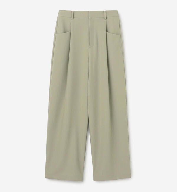 GYMPHLEX「Gymphlex | タック ワイドイージーパンツ WOMEN」|チノ|