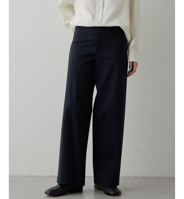  「ポンチ裏起毛バレルパンツ」|チノ|