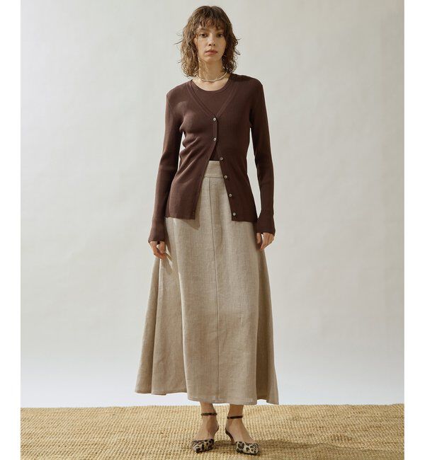 Drawing Numbers「【Drawing Numbers】リブVネックカーディガン」|ニット・セーター|