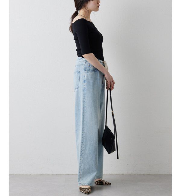 THE PAUSE「【THE PAUSE】オフショルハーフスリーブプルオーバー」|ニット・セーター|