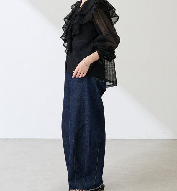  「メッシュフリルブラウス」|シャツ・ブラウス|