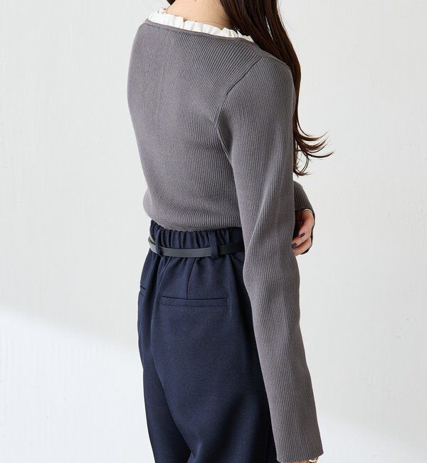  「フリルリブニット」|ニット・セーター|