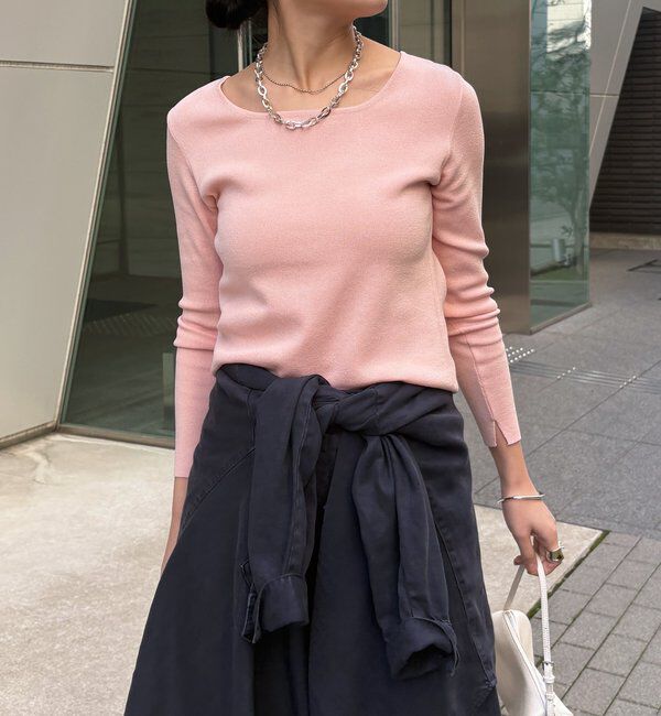  「【REI企画カラーあり】スクエアニットロングスリーブプルオーバー」|ニット・セーター|