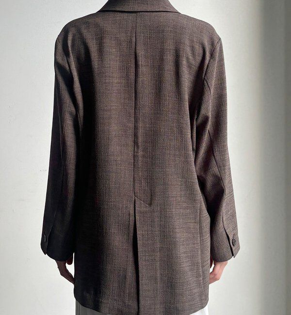  「【インフルエンサー REI企画】リネンライクスラブジャケット」|テーラードジャケット|