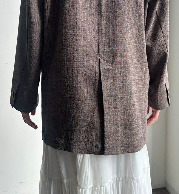  「【インフルエンサー REI企画】リネンライクスラブジャケット」|テーラードジャケット|