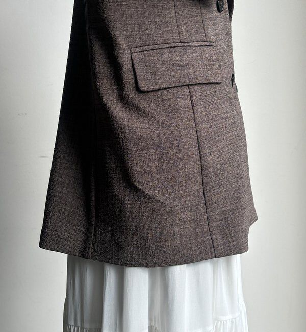  「【インフルエンサー REI企画】リネンライクスラブジャケット」|テーラードジャケット|