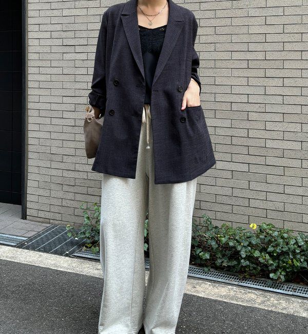  「【インフルエンサー REI企画】リネンライクスラブジャケット」|テーラードジャケット|