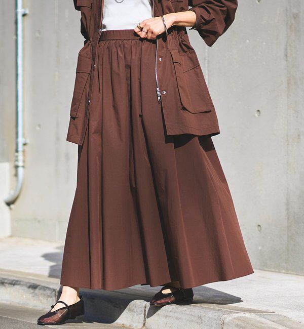  「予約【セットアップ対応可】フォルムギャザースカート」|スカート|