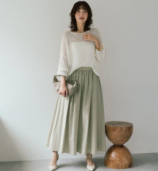  「予約【セットアップ対応可】フォルムギャザースカート」|スカート|